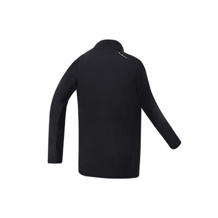 Fila Fitted Logo Design Stand Collar Sports Long Sleeve Jacket Men Jackets Black A11M321504F-BK