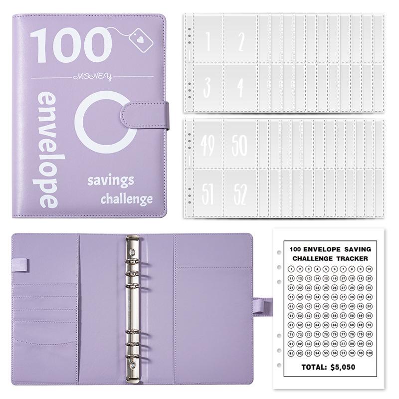 100-Day Savings Challenge Budget Binder & A5 Planner Notebook