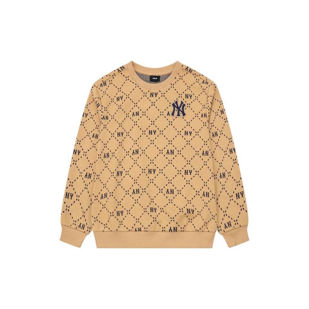 New MLB Sweatshirt New York Yankees FW24 Khaki Kids' 7AMTMD134-50BGS