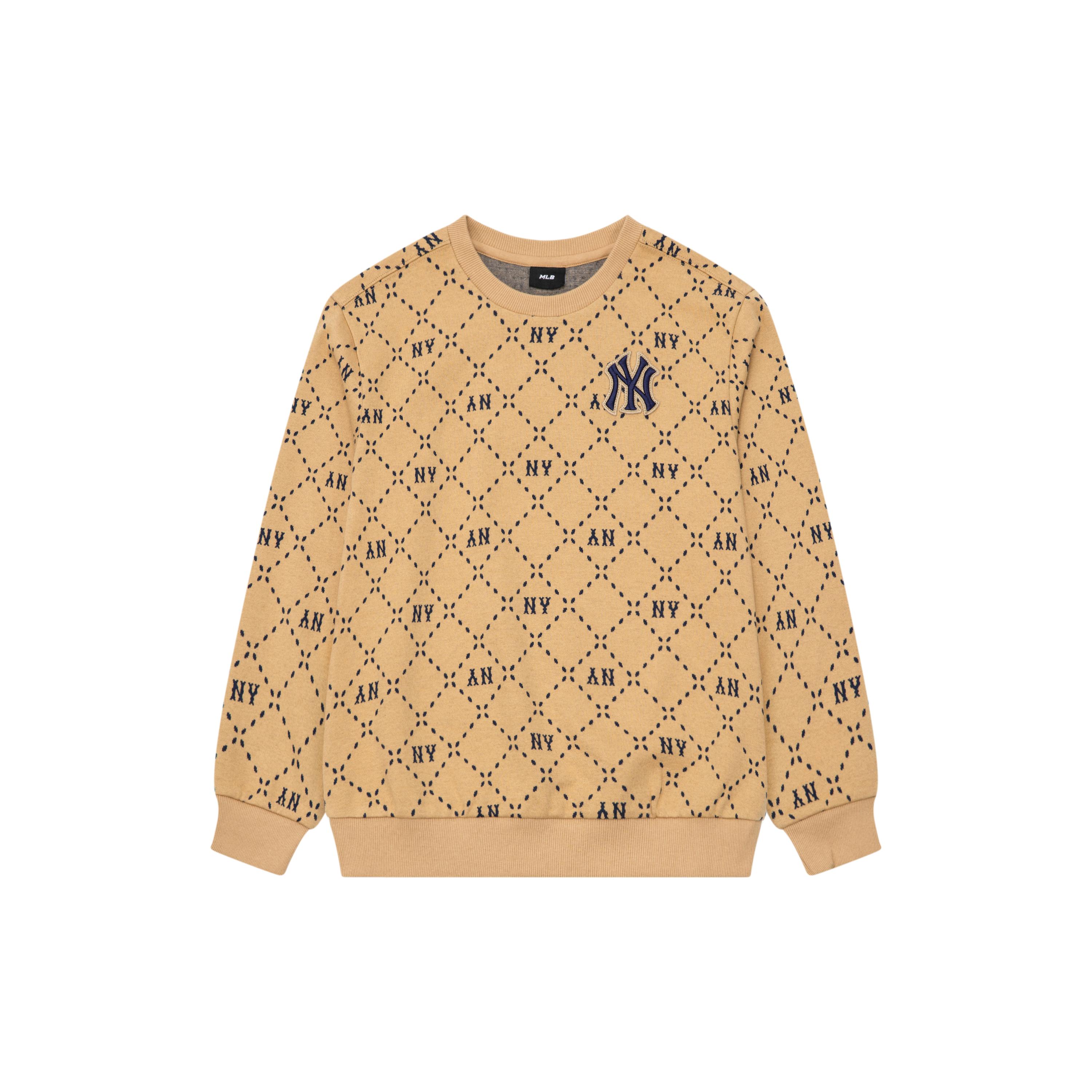 

New MLB Sweatshirt New York Yankees FW24 Khaki Kids 7AMTMD134-50BGS 140