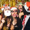 Christmas Booth Props 30 Count Party Craft Backdrop Signs Funny Selfie Posing Glasses Frames Christmas Pose Sign Kits For Adults