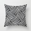 Black Geometric Square Pillowcase Printing Car Sofa Office Chair Pillowcase Simple Home Decoration