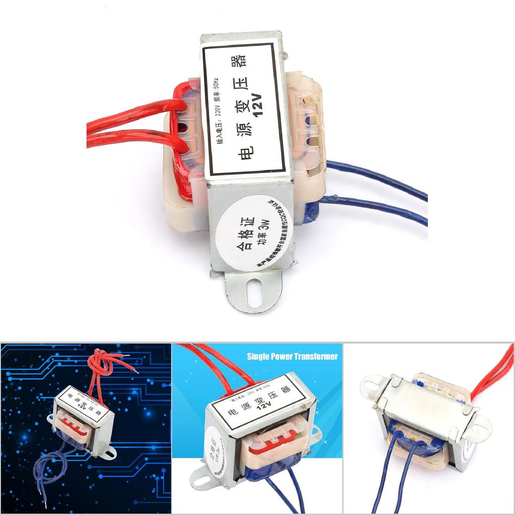 AC 12V24V Ausgangsspannung 3W Eingang 220V 50Hz Einzelleistungstransformator (12V)