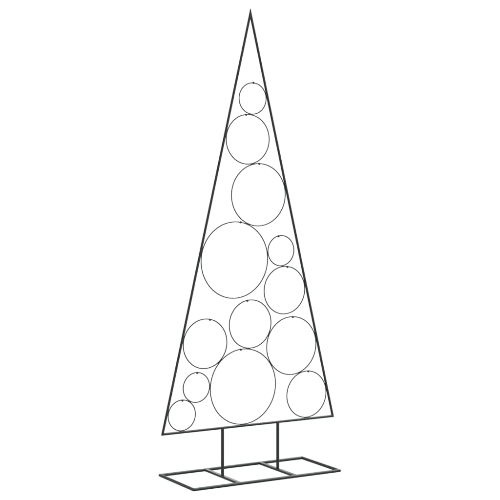 Metal Christmas Tree for Decorations Black 150 cm
