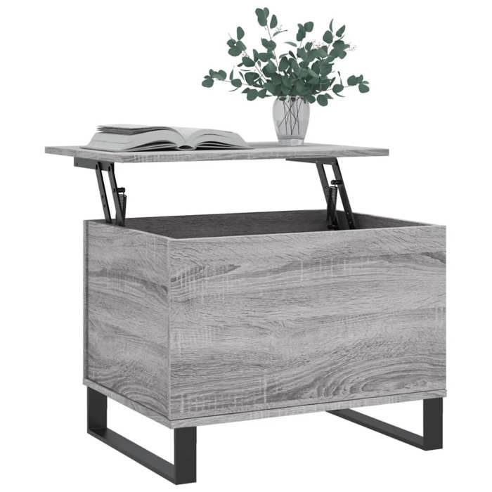 VidaXL Coffee Table Sonoma Grey 60x44.5x45 Cm Engineered Wood 830962