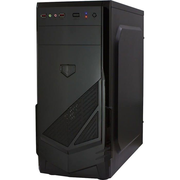 Boîtier pc inter-tech b-30 - noir - atx/micro-atx - 2 ventilateurs avant - 5 baies internes