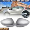 Fits 2011~17 Ford Fiesta LH+RH Door Side Rearview Mirror Cover Caps Trim Silver