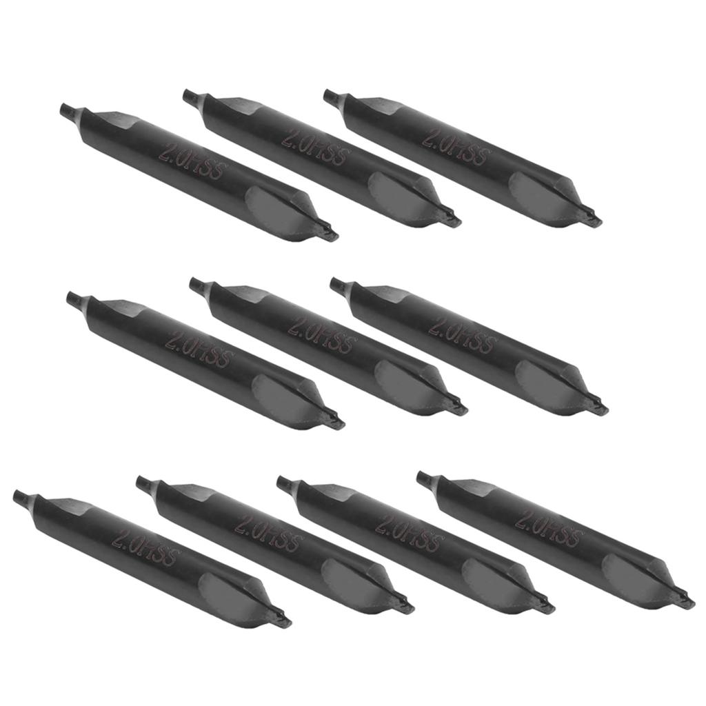 10 Stück Zentrierbohrer Typ A Edelstahl Spezialbearbeitung Industriebedarf 2mm