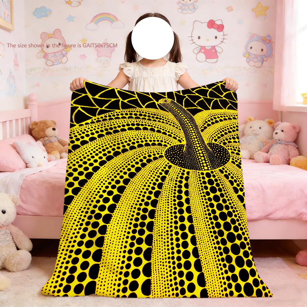Blanket For Soft Pattern Throw Blanket for Picnic Y-Yayoi-K-Kusama Fashion Art Bed Sofa Home Bedroom Cozy Warm Comfortable 75x90cm