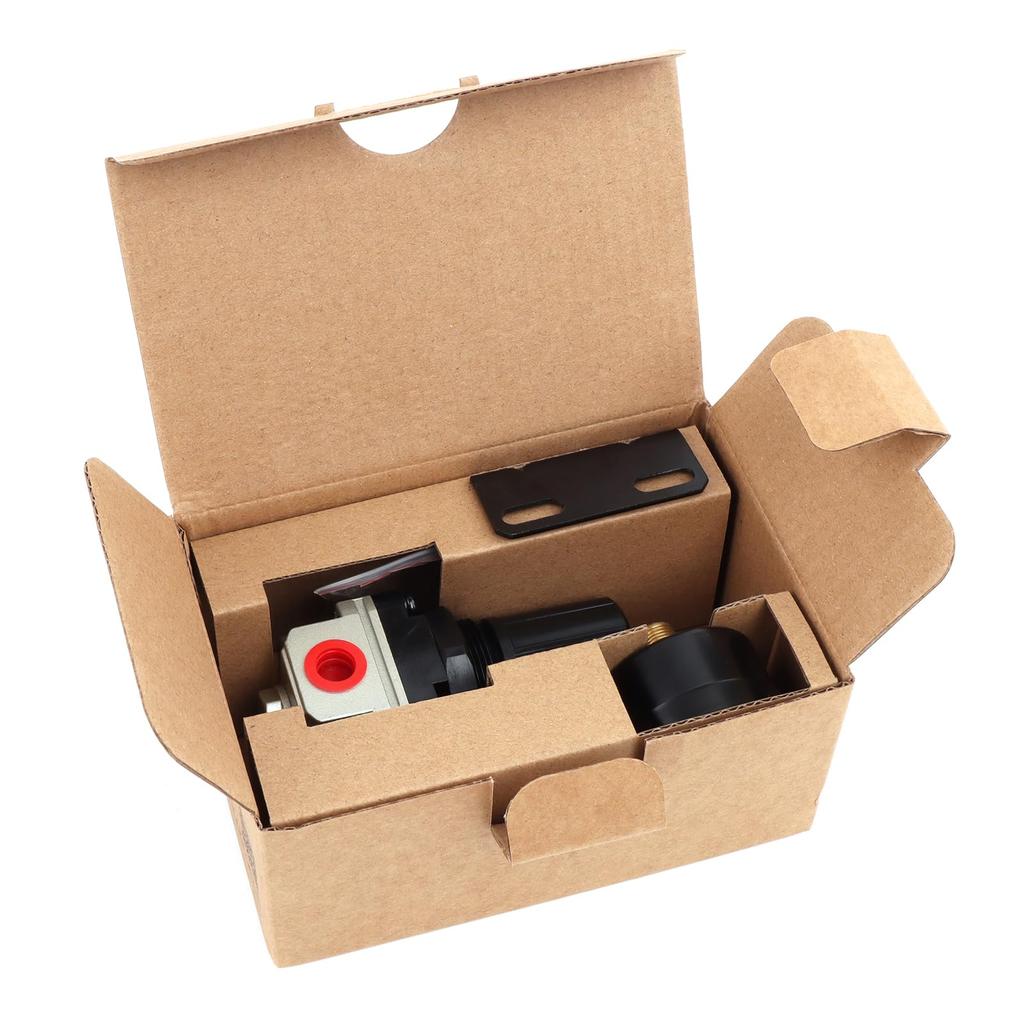 SNS Regulator, 1/4" Bore, PT, 0.05-0.85 MPa Adjustable, Bracket, Gauge, AR2000-02