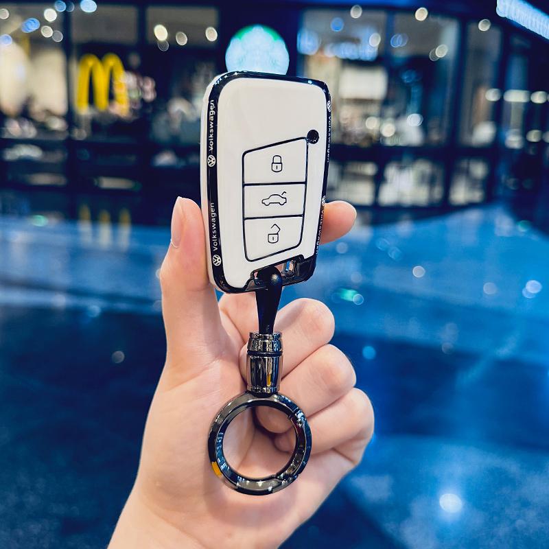 Fashion TPU Car Remote Key Case Full Cover Shell Fob For Volkswagen VW Tiguan MK2 Magotan Passat B8 CC Auto Keychain Accessories RD3