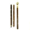 Designer Brass Walking Stick with a Rounded Bra Handle Walking Staff Made of Wood Father's Day Present