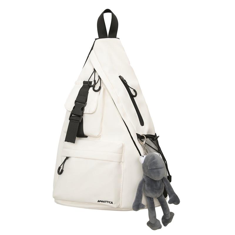 

Мужская нагрудная сумка, большая вместительная сумка через плечо, студенческая сумка через плечо белый