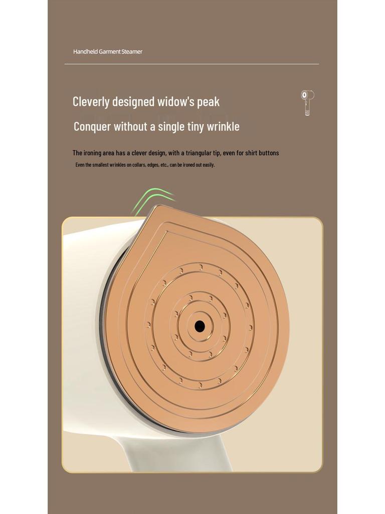 Portable Handheld Garment Steamer & Iron with Rotating Head for Dry and Wet Use