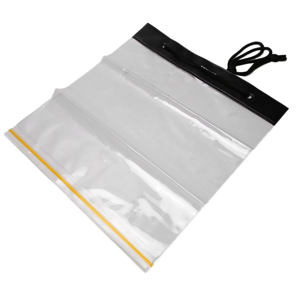 2pcs Multifunctional Waterproof Stationery Transparent Pen Bag Storage Map Holder