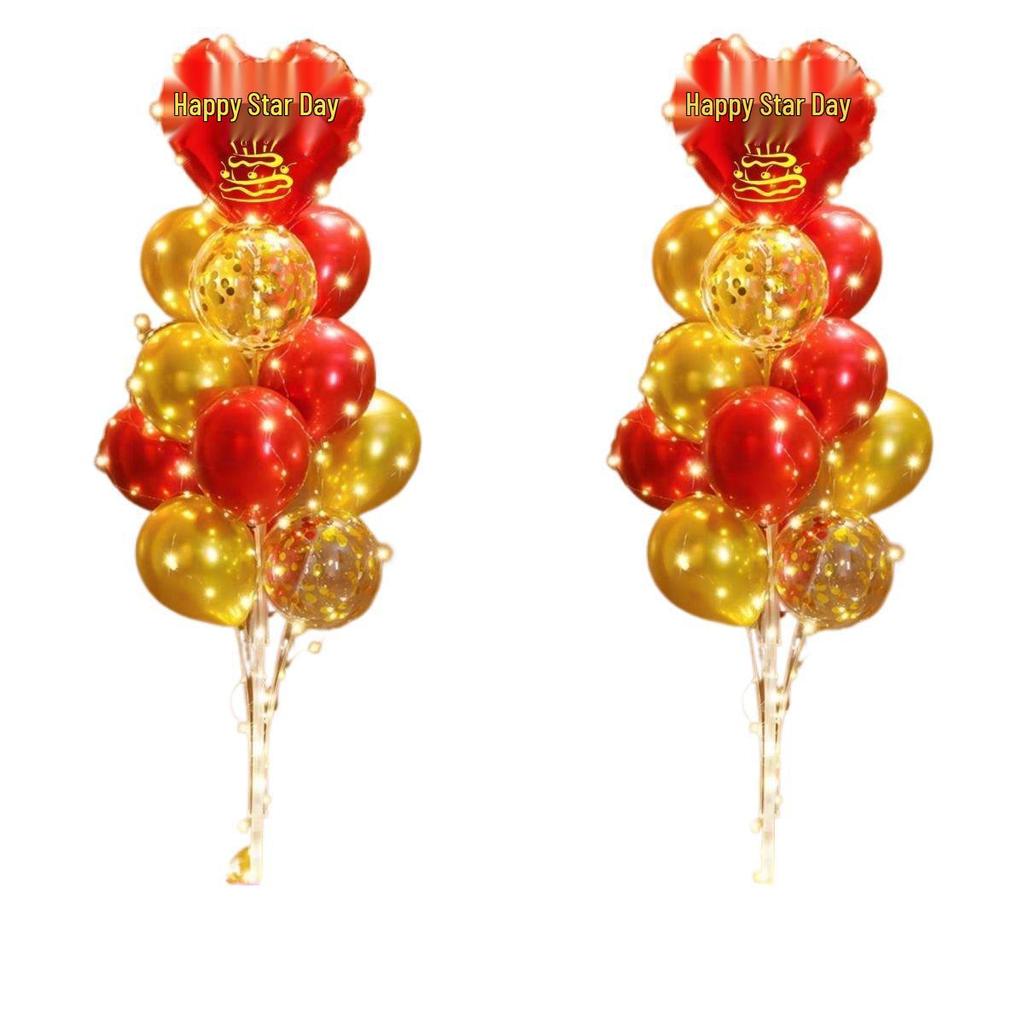 Glowing Floating Baby Birthday Balloon Stand Decoration for Kids