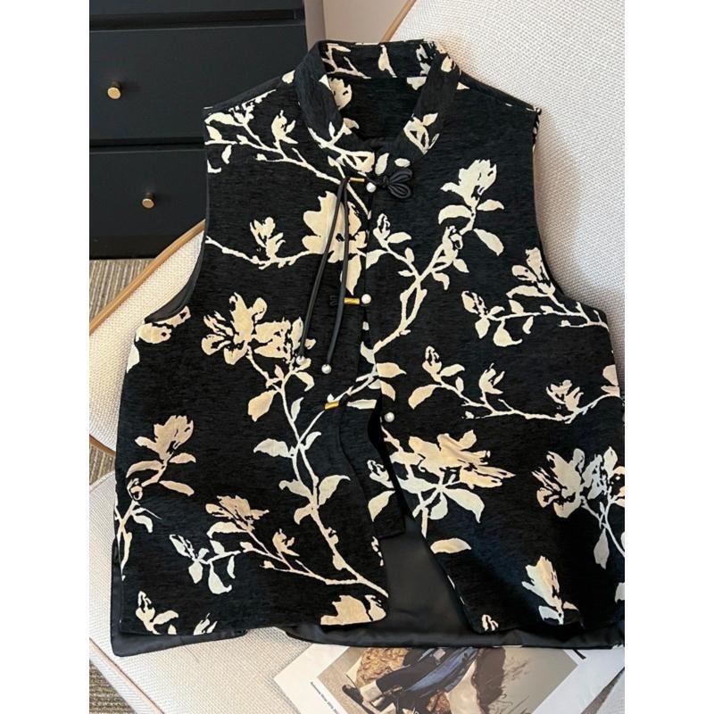 Button vest spring 2025 new high-end vest sleeveless top