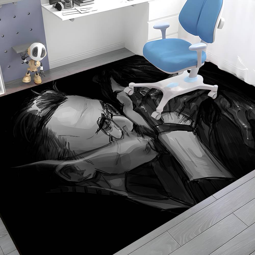 D-Disco Elysium Floor Mat INS Style Soft Bedroom Floor House Laundry Room Mat Anti-skid Household Carpets