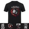 Japan Aikido Aikido TShirt for Martial Arts Lovers T Shirt Short Sleeve Cotton Streetwear Tops HJ059