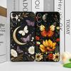 Aesthetic Moon Butterfly Flower Phone Case for Motorola Moto Edge 50 Fusion 40 30 Neo G34 G24 E14 G75 G85 G54 Frosted Soft Cover