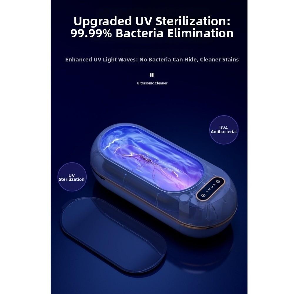 3 modes Versatile Ultrasonic Cleaning Machine Vibration Wash Cleaner for Ring Glasses Makeup Brush