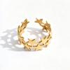 Gold Snake & Star Stainless Steel Adjustable Ring Set (9 Pieces)