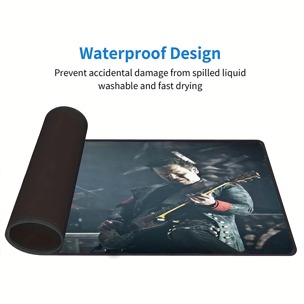 Gothic Metal Performance Large Gaming Mouse Pad Nonslip Rubber Base Waterproof Desk Mat For Office Pc Laptop