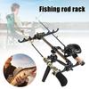 Fishing Rod Bracket Portable Durable Folding Aluminum Alloy Telescopic Fishing Tripod Holder Bracket for Fish Rod Fishing Gear