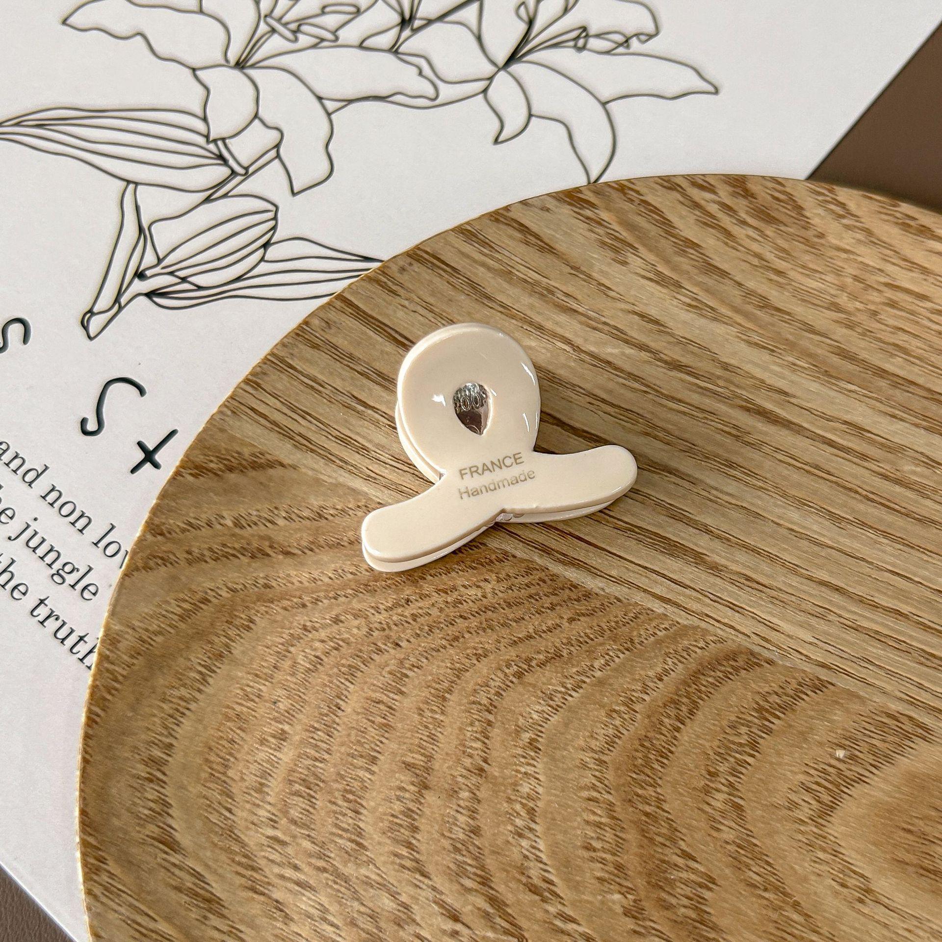 

Чисто белая корейская заколка для волос в виде акулы из ацетата Fairy - большой аксессуар в виде когтя