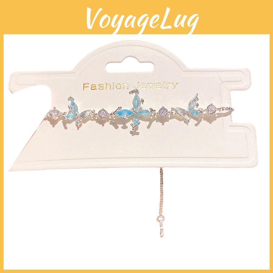 Animal Zircon Butterfly Pendant Fashion Bracelet With Cubic Zirconia For Women
