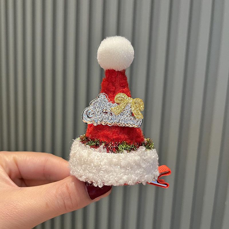 2024 Weihnachtsfest Promi Kinder Haarnadel – Baby Urlaub Hut Haar Zubehör