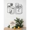 Metal Wall Art Wrought Iron Decor for Home Garden Holiday Gift
