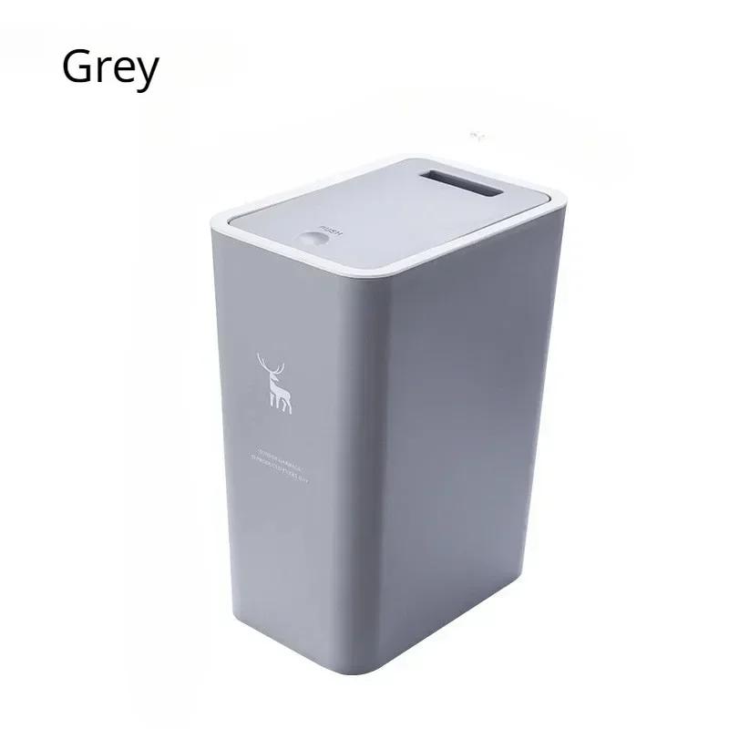 

10/15 л прессованный мусорный бак бытовые мусорные баки с крышкой пластиковые кухонные, для гостиной, офиса, мусорная корзина для туалетных отходов 10L