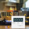 White Digital Kitchen Timer Cooking Timer LCD Digital Manual Countdown Mechanical Digital Kitchen Timer Magnetic Kitchen Gadgets
