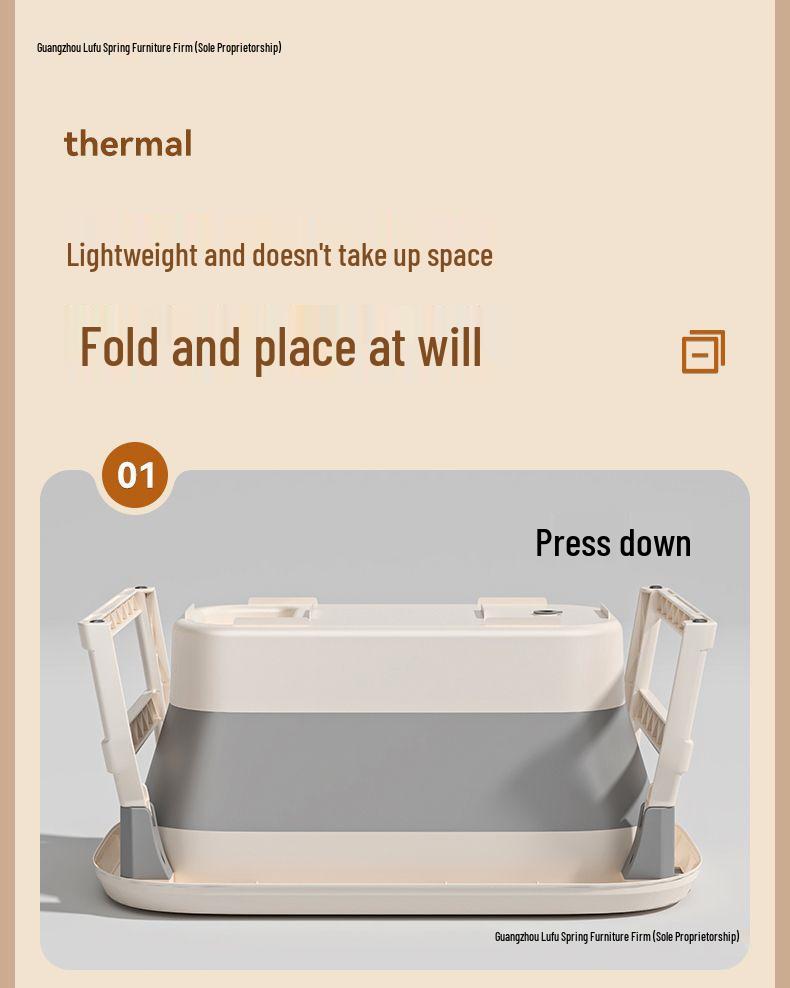 Baby Bathtub Foldable Soaking Tub for Kids