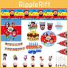 Party Decoration Ryans Tableware Paper Plate Banners Birthday Kids