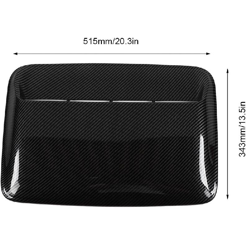 Motorhuvs Scoop-skydd, ABS Kolfiber Motorhuvs Scoop-skydd Universellt för Bilmodifiering Ersättning (Kolfiber)