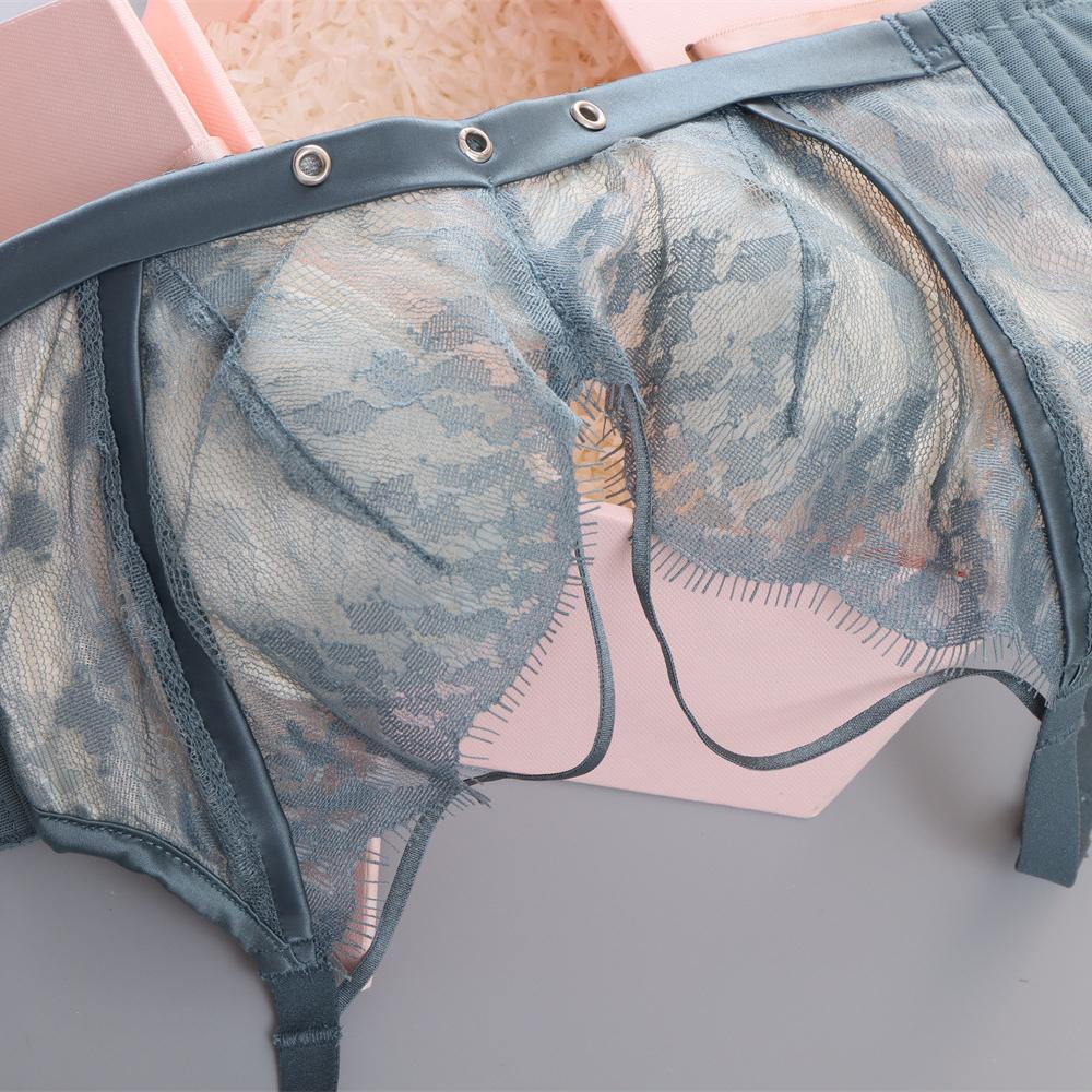 Sexy Breast Thin Breathable Latex Underwear Soft Wire Bra