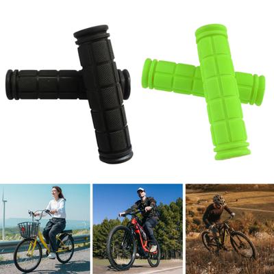 1 Pair Bike Handle Grips Wear Resistant Non-Slip Design Shock Absorption Universal Bicycle Handlebar Grips Covers Replacement Parts