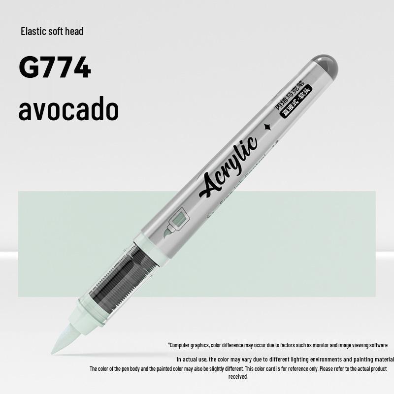 Jinzhi Liquid Acrylic Marker Pen - Soft Tip, Opaque, Large Capacity, Stackable Colors