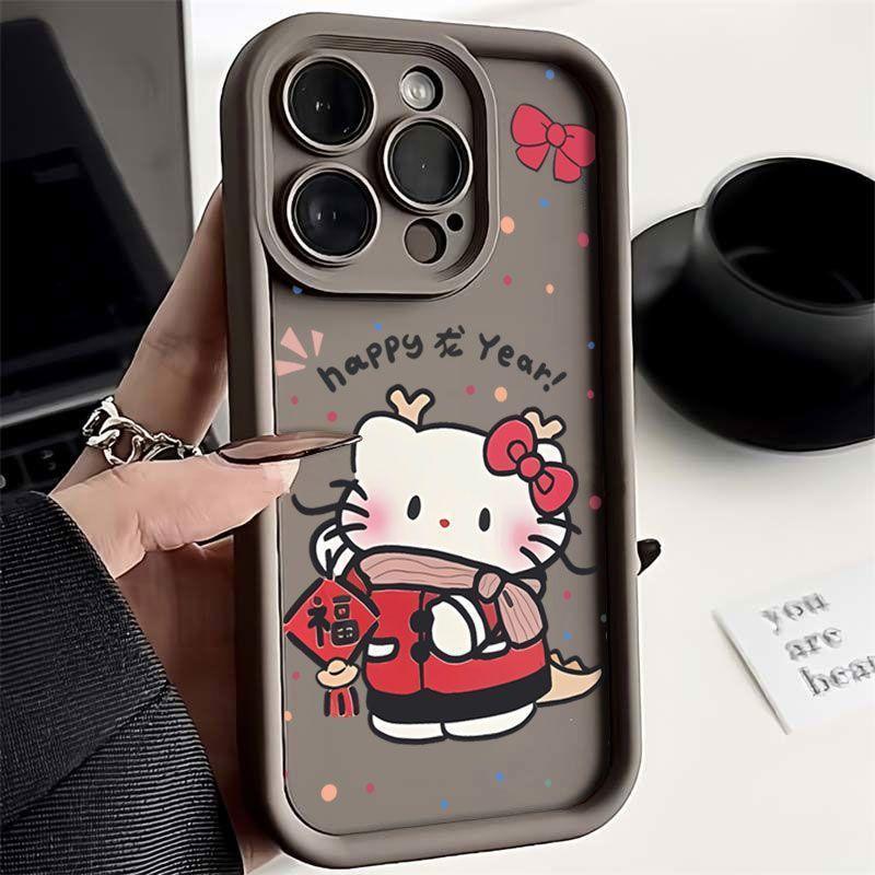 New for Apple 15ProMax mobile phone case 14 Hello Kitty 13 ladder 12/11 niche XS/XSMAX