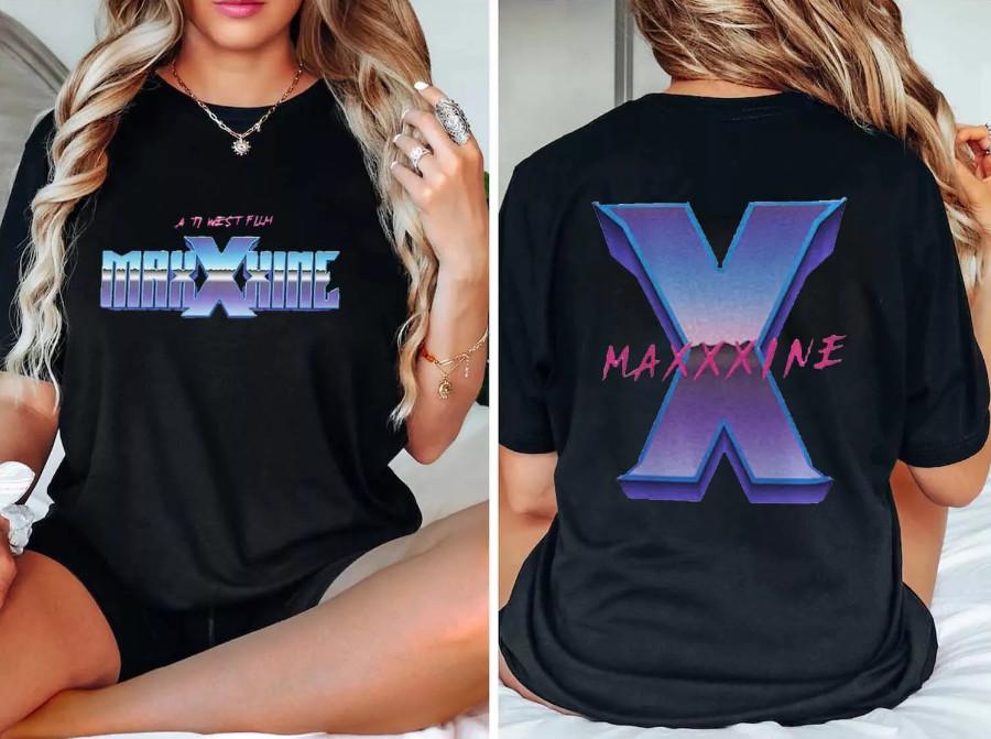 Retro Maxxxine 80s Film T-Shirt Vintage Horror Movie Fan Shirt M