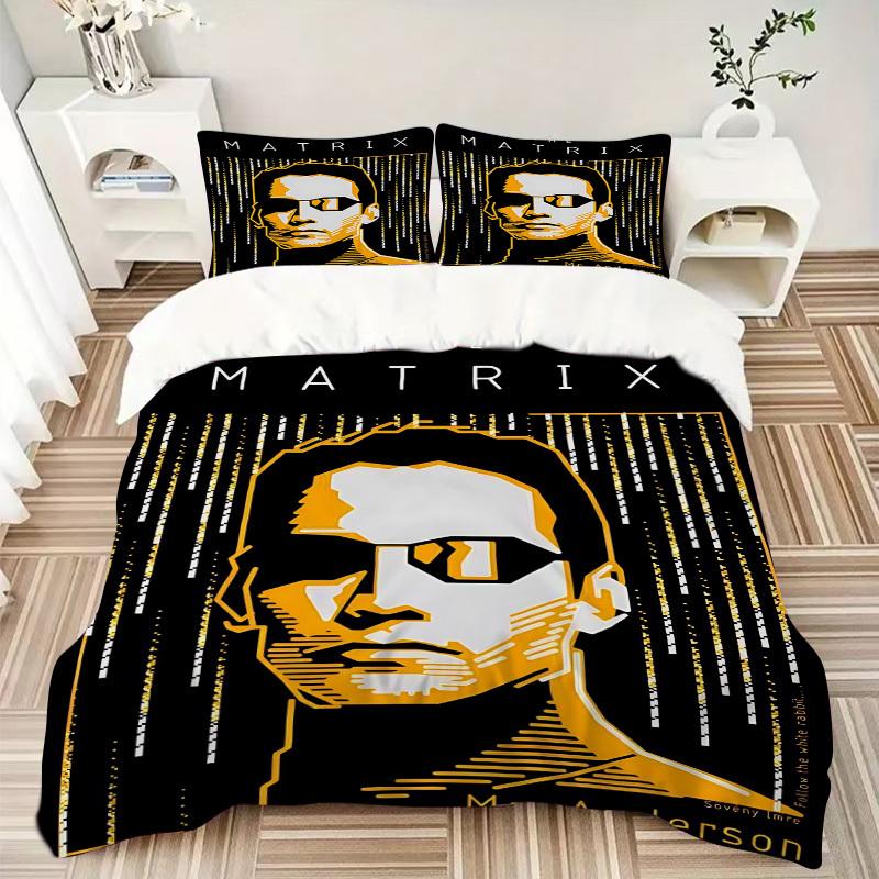 3pcs The Matrix Duvet Cover Set, 1 Duvet Cover + 2 Pillowcases (No Insert), High-Definition Print for All Seasons,Durable yy251103077