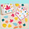 Wooden Leaf Recognition Toy For Kids Educational Learning Set With 27 Realistic Tree Leaves