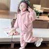 Trendy Girls' Loose Spring/Autumn Sportswear Set - 2025 New Style, Casual Two-Piece Fashion Set