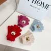 Korean Version of Cartoon Plush Children's Gloves Cute Bear Knitted Five Finger Gloves  Male and Female Baby Writing Finger Gloves