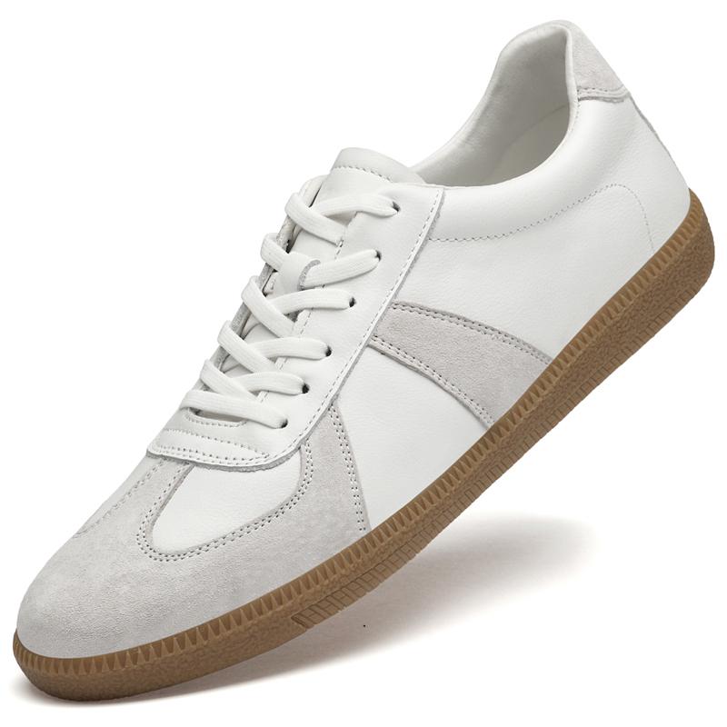 

Мужские нескользящие балетки из натуральной кожи повседневные кроссовки на шнуровке универсальные мужские вулканизированные туфли новая удобная обувь для скейтборда 38