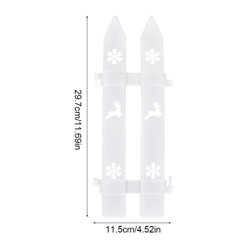 10/15/20 szt. Choinka ozdoba ogrodzenia biała plastikowa roślina mini ogrodzenie na przyjęcie noworoczne dom ogród świąteczny wystrój wnętrz