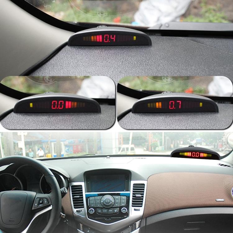 PZ-300-8 Auto-Parkplatz-Rückfahr-Summer LED-Monitor Parkwarnsystem mit 4*7m Frontsensoren und 4*2.5m Hecksensoren