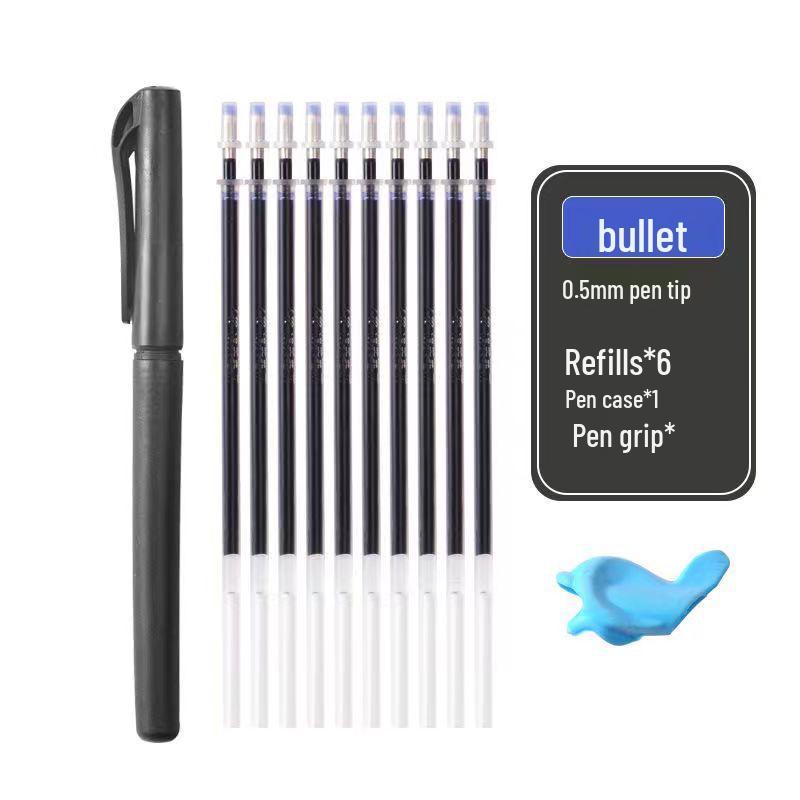 Magic Pen Calligraphy Practice Set: 6 Grooved Books with Hard Pen for Students